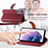 Leather Case Stands Flip Cover Holder S16D for Samsung Galaxy S22 5G