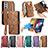 Leather Case Stands Flip Cover Holder S17D for Motorola Moto Edge Plus (2022) 5G