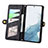 Leather Case Stands Flip Cover Holder S17D for Samsung Galaxy S22 Plus 5G