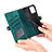 Leather Case Stands Flip Cover Holder S17D for Samsung Galaxy S22 Ultra 5G