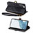 Leather Case Stands Flip Cover Holder S17D for Samsung Galaxy S23 Plus 5G