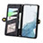 Leather Case Stands Flip Cover Holder S17D for Samsung Galaxy S23 Plus 5G