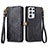 Leather Case Stands Flip Cover Holder S17D for Samsung Galaxy S23 Ultra 5G