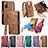 Leather Case Stands Flip Cover Holder S18D for Samsung Galaxy S20 FE (2022) 5G