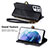 Leather Case Stands Flip Cover Holder S18D for Samsung Galaxy S23 Ultra 5G