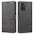 Leather Case Stands Flip Cover Holder SY1 for OnePlus Nord N20 5G Black