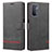 Leather Case Stands Flip Cover Holder SY1 for OnePlus Nord N200 5G Black