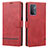 Leather Case Stands Flip Cover Holder SY1 for OnePlus Nord N200 5G Red