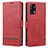 Leather Case Stands Flip Cover Holder SY1 for Oppo A95 4G Red