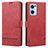 Leather Case Stands Flip Cover Holder SY1 for Oppo Reno7 SE 5G Red