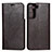 Leather Case Stands Flip Cover Holder T01D for Samsung Galaxy S21 5G