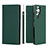 Leather Case Stands Flip Cover Holder T02D for Samsung Galaxy S21 Ultra 5G