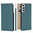 Leather Case Stands Flip Cover Holder T02D for Samsung Galaxy S22 5G