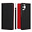 Leather Case Stands Flip Cover Holder T02D for Samsung Galaxy S22 Ultra 5G