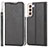 Leather Case Stands Flip Cover Holder T03D for Samsung Galaxy S21 Plus 5G