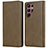Leather Case Stands Flip Cover Holder T04D for Samsung Galaxy S21 Ultra 5G