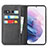 Leather Case Stands Flip Cover Holder T06D for Samsung Galaxy S22 5G