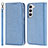 Leather Case Stands Flip Cover Holder T08D for Samsung Galaxy S21 FE 5G
