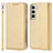 Leather Case Stands Flip Cover Holder T08D for Samsung Galaxy S21 FE 5G