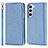 Leather Case Stands Flip Cover Holder T08D for Samsung Galaxy S23 5G