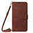 Leather Case Stands Flip Cover Holder Y01B for Apple iPhone 13