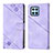 Leather Case Stands Flip Cover Holder Y01B for Huawei Honor 70 Lite 5G Purple