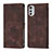 Leather Case Stands Flip Cover Holder Y01B for Motorola Moto E32