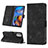 Leather Case Stands Flip Cover Holder Y01B for Motorola Moto E32