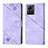 Leather Case Stands Flip Cover Holder Y01B for Motorola Moto Edge X30 Pro 5G Purple