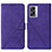 Leather Case Stands Flip Cover Holder Y01B for Oppo A56S 5G Purple