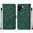 Leather Case Stands Flip Cover Holder Y01B for Oppo A94 4G Green