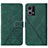 Leather Case Stands Flip Cover Holder Y01B for Oppo F21s Pro 4G Green
