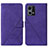 Leather Case Stands Flip Cover Holder Y01B for Oppo F21s Pro 4G Purple