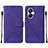 Leather Case Stands Flip Cover Holder Y01B for Realme 10 Pro+ Plus 5G Purple