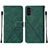 Leather Case Stands Flip Cover Holder Y01B for Samsung Galaxy A04s Green