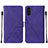 Leather Case Stands Flip Cover Holder Y01B for Samsung Galaxy A04s Purple