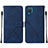 Leather Case Stands Flip Cover Holder Y01B for Samsung Galaxy M12