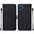 Leather Case Stands Flip Cover Holder Y01B for Samsung Galaxy M12