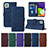 Leather Case Stands Flip Cover Holder Y01B for Samsung Galaxy M22 4G