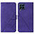 Leather Case Stands Flip Cover Holder Y01B for Samsung Galaxy M53 5G Purple