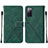 Leather Case Stands Flip Cover Holder Y01B for Samsung Galaxy S20 FE (2022) 5G Green