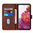 Leather Case Stands Flip Cover Holder Y01B for Samsung Galaxy S20 Lite 5G