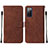 Leather Case Stands Flip Cover Holder Y01B for Samsung Galaxy S20 Lite 5G