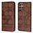 Leather Case Stands Flip Cover Holder Y01B for Samsung Galaxy S21 Ultra 5G