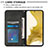 Leather Case Stands Flip Cover Holder Y01B for Samsung Galaxy S23 5G