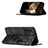 Leather Case Stands Flip Cover Holder Y01B for Samsung Galaxy S25 5G