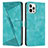 Leather Case Stands Flip Cover Holder Y01X for Apple iPhone 13 Pro Green
