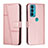 Leather Case Stands Flip Cover Holder Y01X for Motorola Moto Edge 20 5G