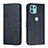 Leather Case Stands Flip Cover Holder Y01X for Motorola Moto Edge 20 Lite 5G Blue