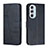 Leather Case Stands Flip Cover Holder Y01X for Motorola Moto Edge X30 5G Blue